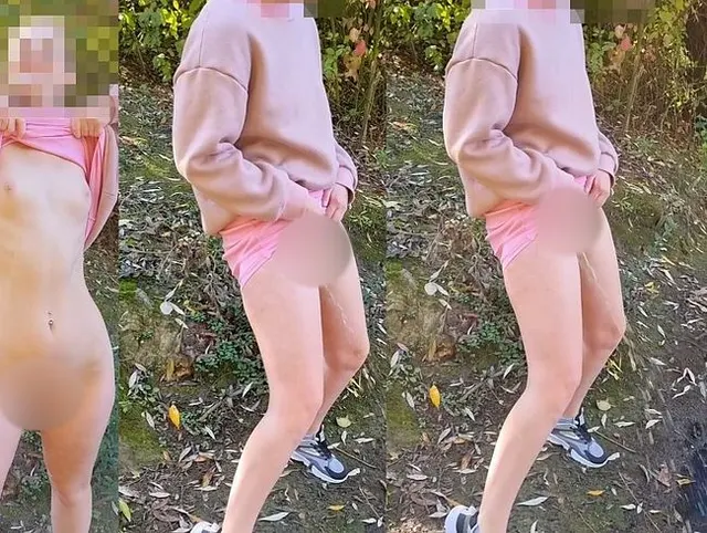 Ich piss öffentlich in einen See