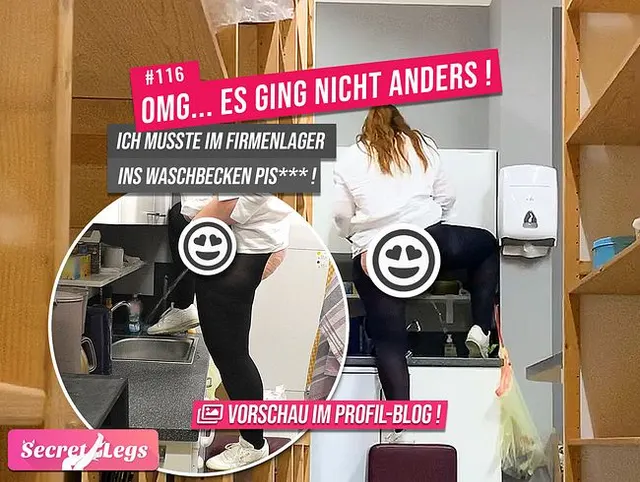 OMG... ES GING NICHT ANDERS! - Ich musste im Firmenlager ins Waschbecken pissen!