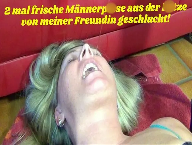 2 mal frische Männerpisse aus der Fotze von meiner Freundin geschluckt!