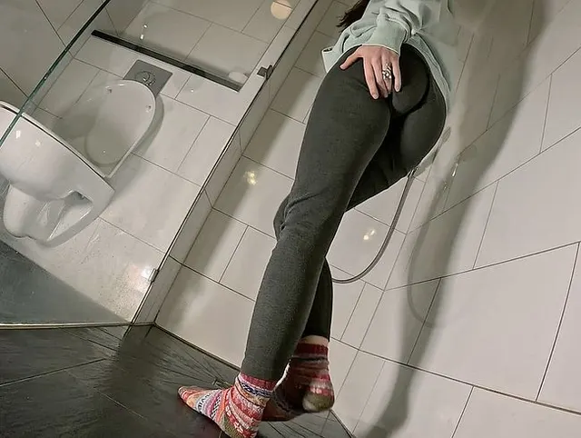 Benetzung meine grauen Leggings