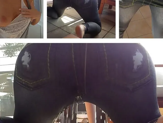 Früh morgens in Jeggings gepisst