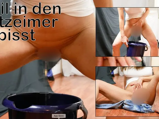 Ich hab im Flur in einen Putzeimer gepisst