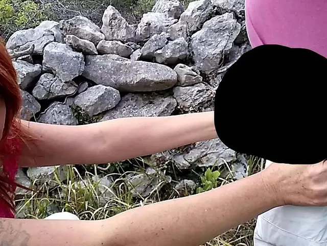 Steinmauer Schwanz Piss