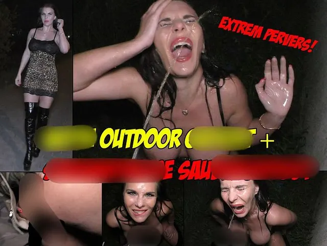 Extrem Pervers! Nutte Outdoor gefickt und Spermafresse saubergepisst