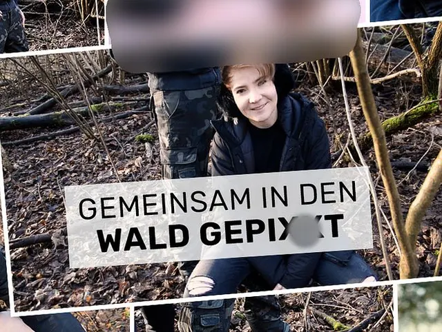 Gemeinsam in den Wald gepisst
