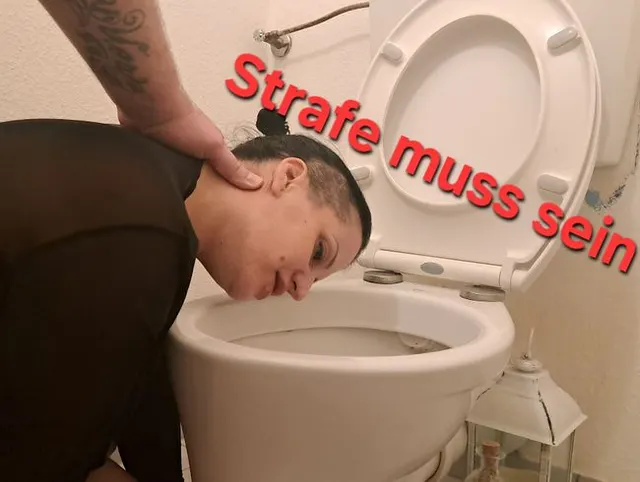 Ich muss die Toilette putzen..