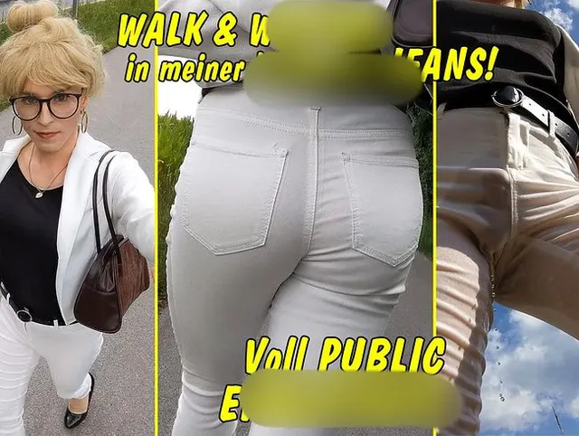 Walk & Wetting in meiner heißesten Jeans!! Voll public eingepisst!