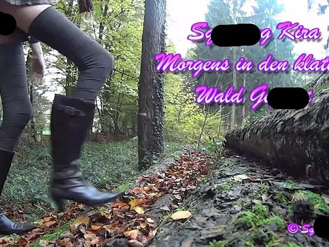Morgens in den kalten Wald gepisst