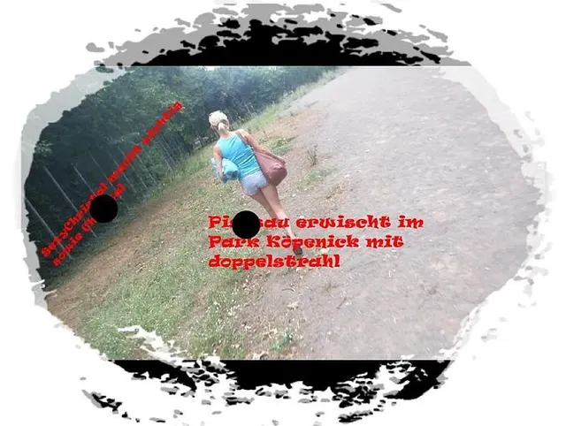 in Park gepisst