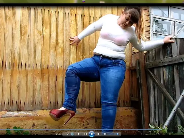 pissing in a dirty and stinky jeans! day 3 ))) desire user's  -  law )