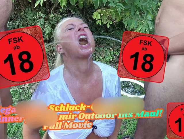 Mega Pisse-Schluck-GangBang! 25 Männer pissen mir Outdoor ins Maul! Full Movie