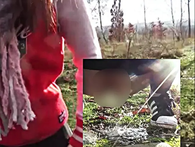 Public-Piss!!!! NS-Durstlöscher zur Mittagsause mitten im Park!!!!!