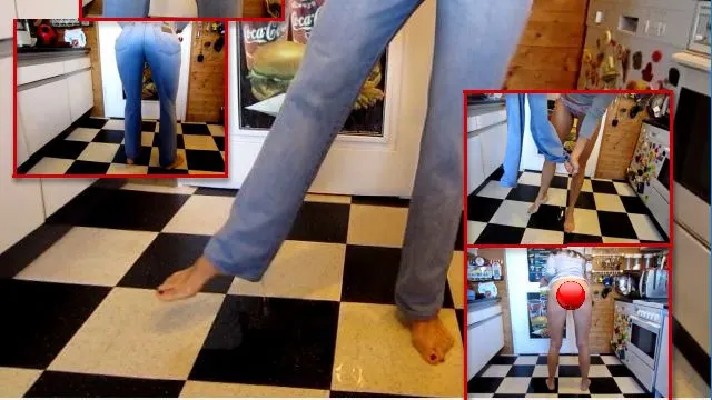 3 x in dieselbe Jeans gepisst 3