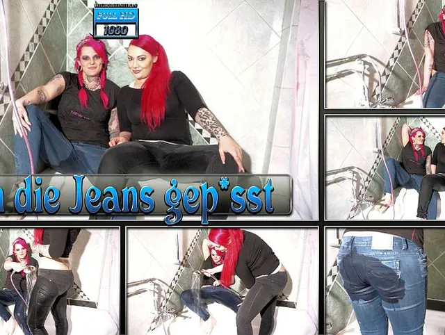 In die engen Jeans gepisst