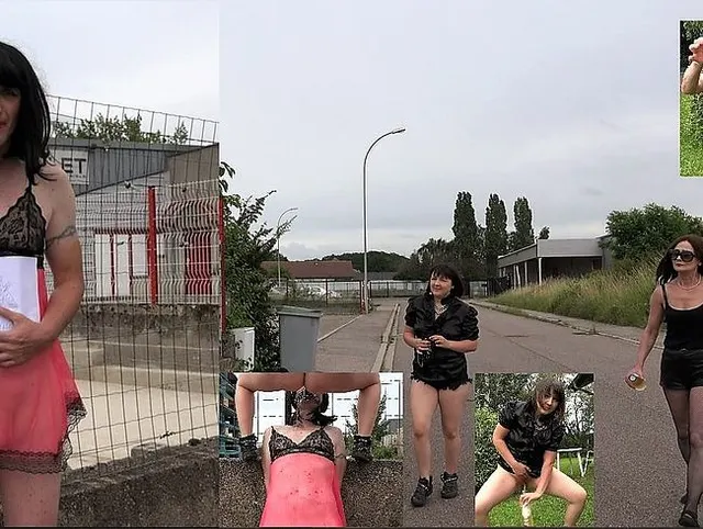 Strassenstrich TS Cindy von Zuhälterinnen angepisst