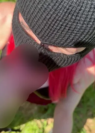 Heißer Fick im Wald, mit geilem Blowjob und Natursekt