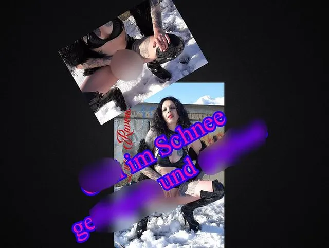 Geil die Fotze gewichst und in den Schnee gepisst