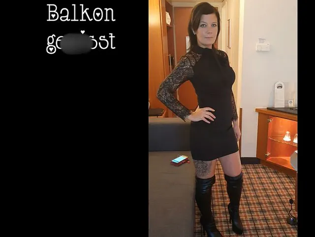 Auf Hotel Balkon gepisst