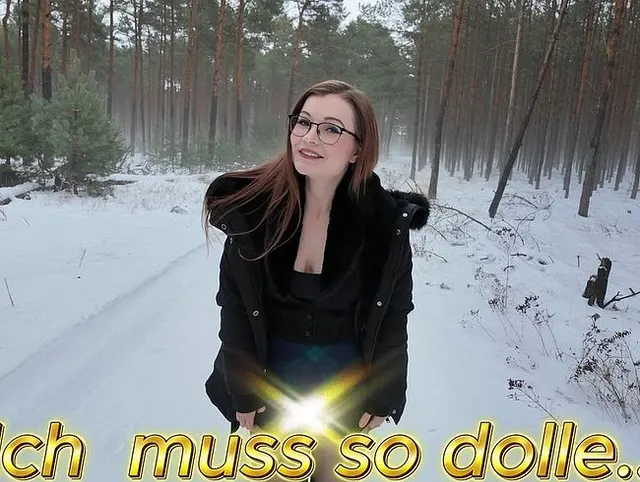 Pipi im Schnee! Ich Kann es nicht mehr halten!! Natursekt Trifft Natur