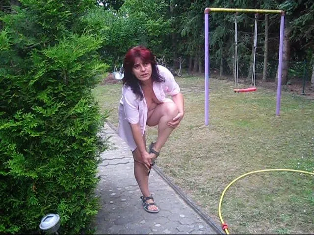 Beim Garten-Strip losgepisst....