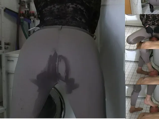 In die Reithose gepisst, Facesitting beim Sklaven