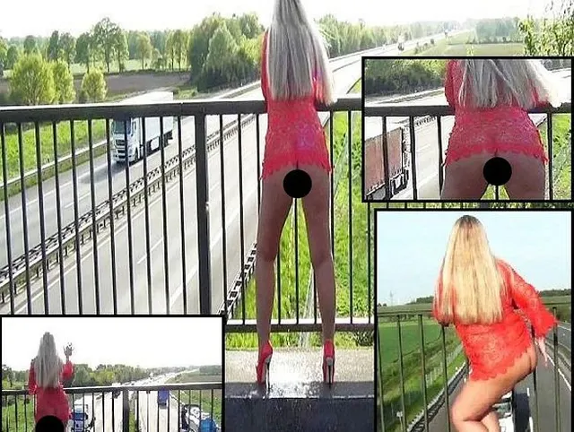 Dreister Public-Piss Autobahnbrücke!
