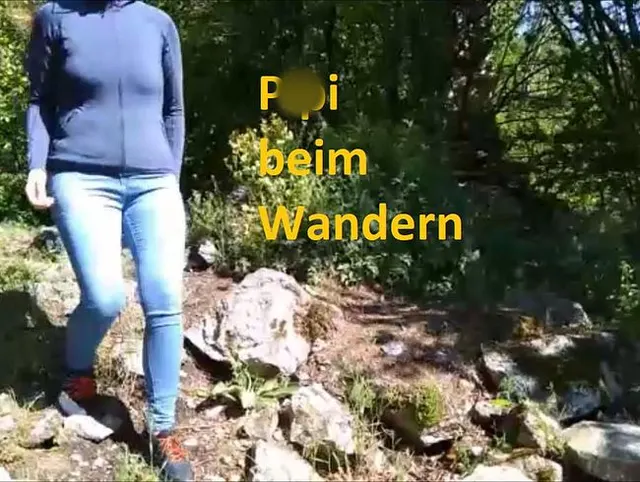Pipi beim Wandern