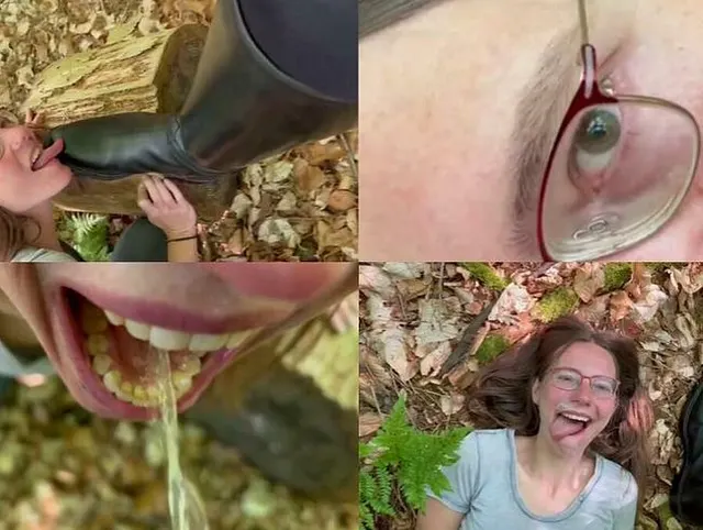 Reitstiefelspiele im Wald