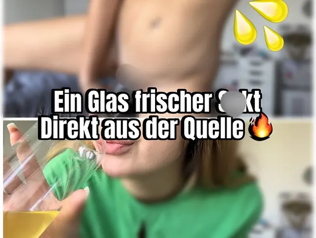 Ein Glas Natursekt frisch aus der Quelle!