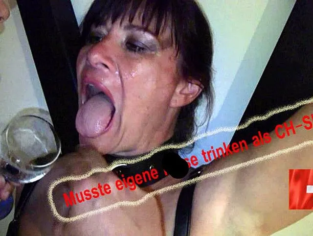 Gezüchtigt-Erzogen um eigene Pisse zu trinken